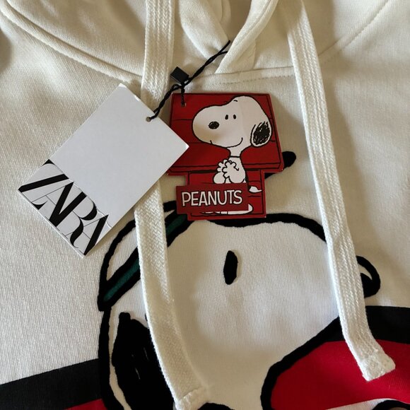 ZARA Oversized Snoopy Hoody Sweatshirt adult size s - Picture 6 of 9